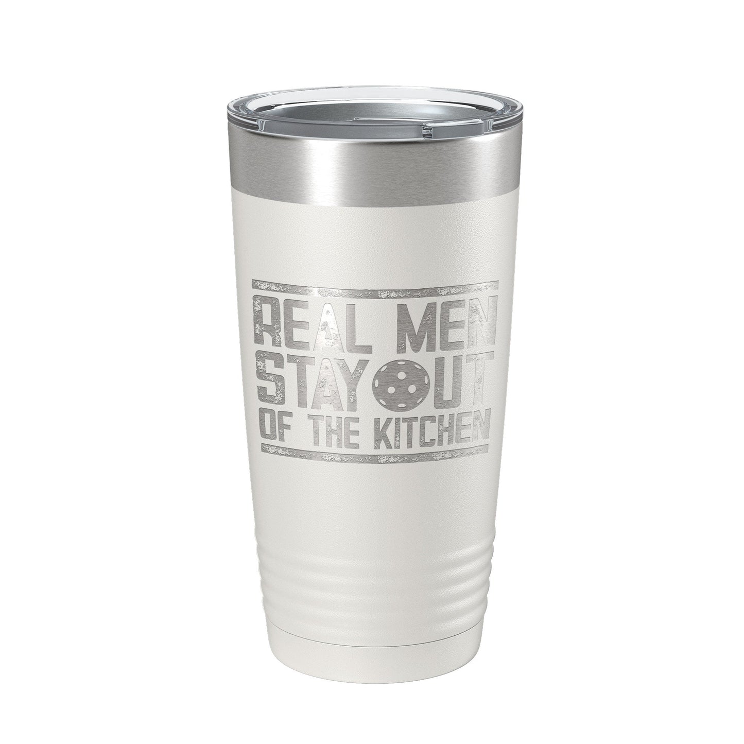 Pickleball Tumbler Real Men Stay Out Of The Kitchen Travel Mug Insulated Laser Engraved Coffee Cup Funny Pickle Ball Gift 20 oz-7