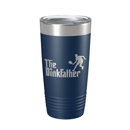 The Dinkfather Tumbler Funny Pickleball Travel Mug Insulated Laser Engraved Coffee Cup Pickle Ball Gift 20 oz-2