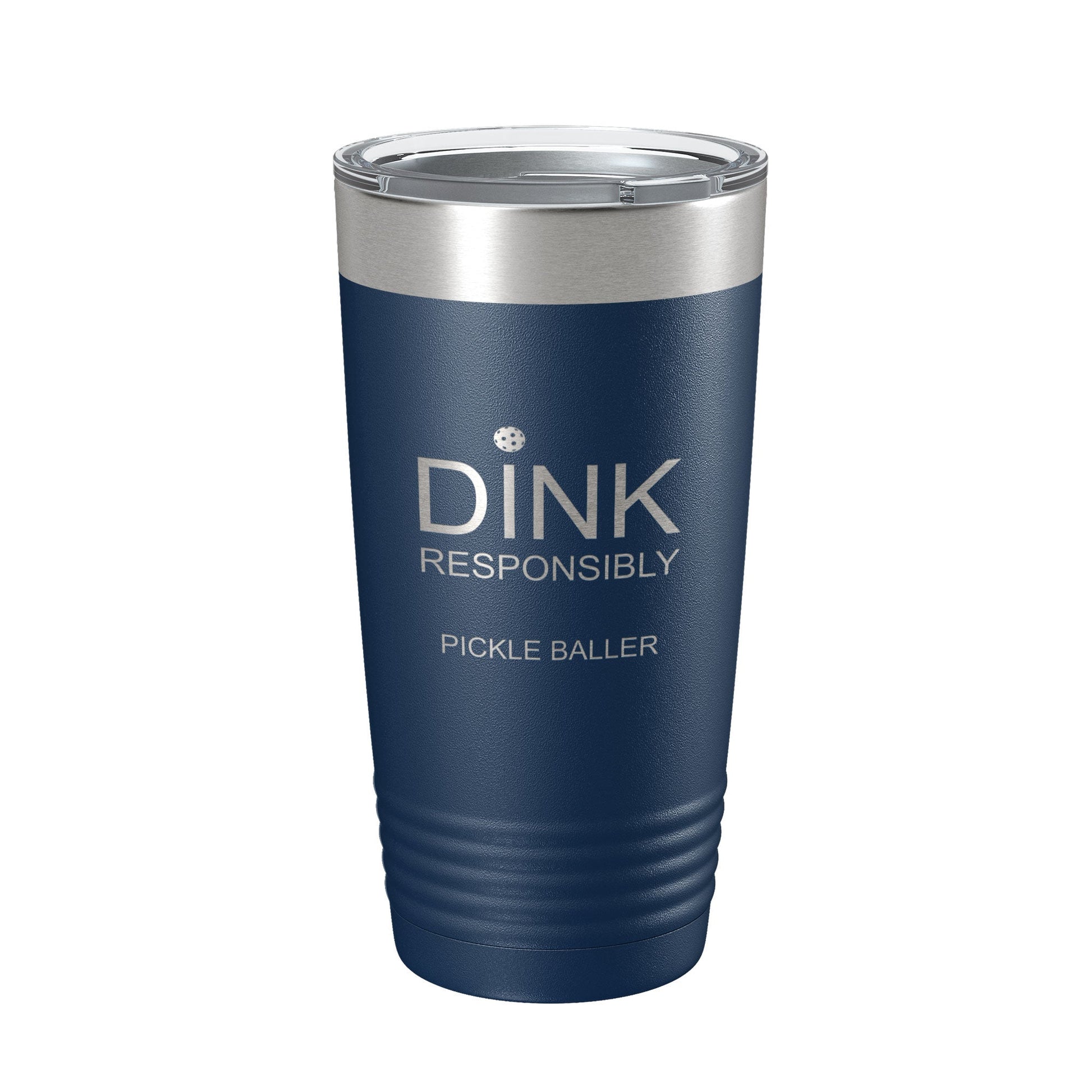 Pickleball Tumbler Dink Responsibly Travel Mug Gift Insulated Laser Engraved Coffee Cup 20 oz-2