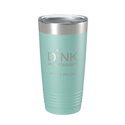 Pickleball Tumbler Dink Responsibly Travel Mug Gift Insulated Laser Engraved Coffee Cup 20 oz-12