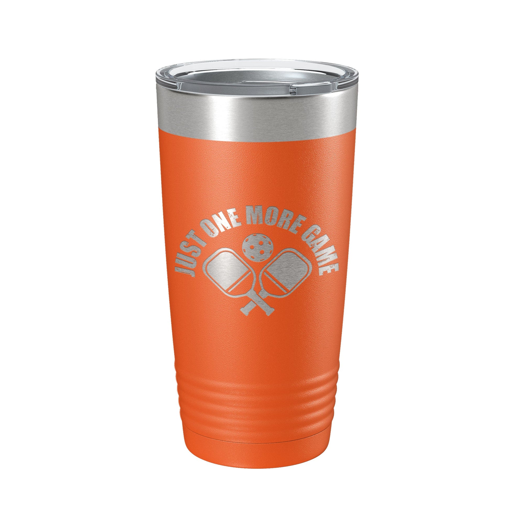Pickleball Just One More Game Tumbler Travel Mug Gift Insulated Laser Engraved Coffee Cup 20 oz-17