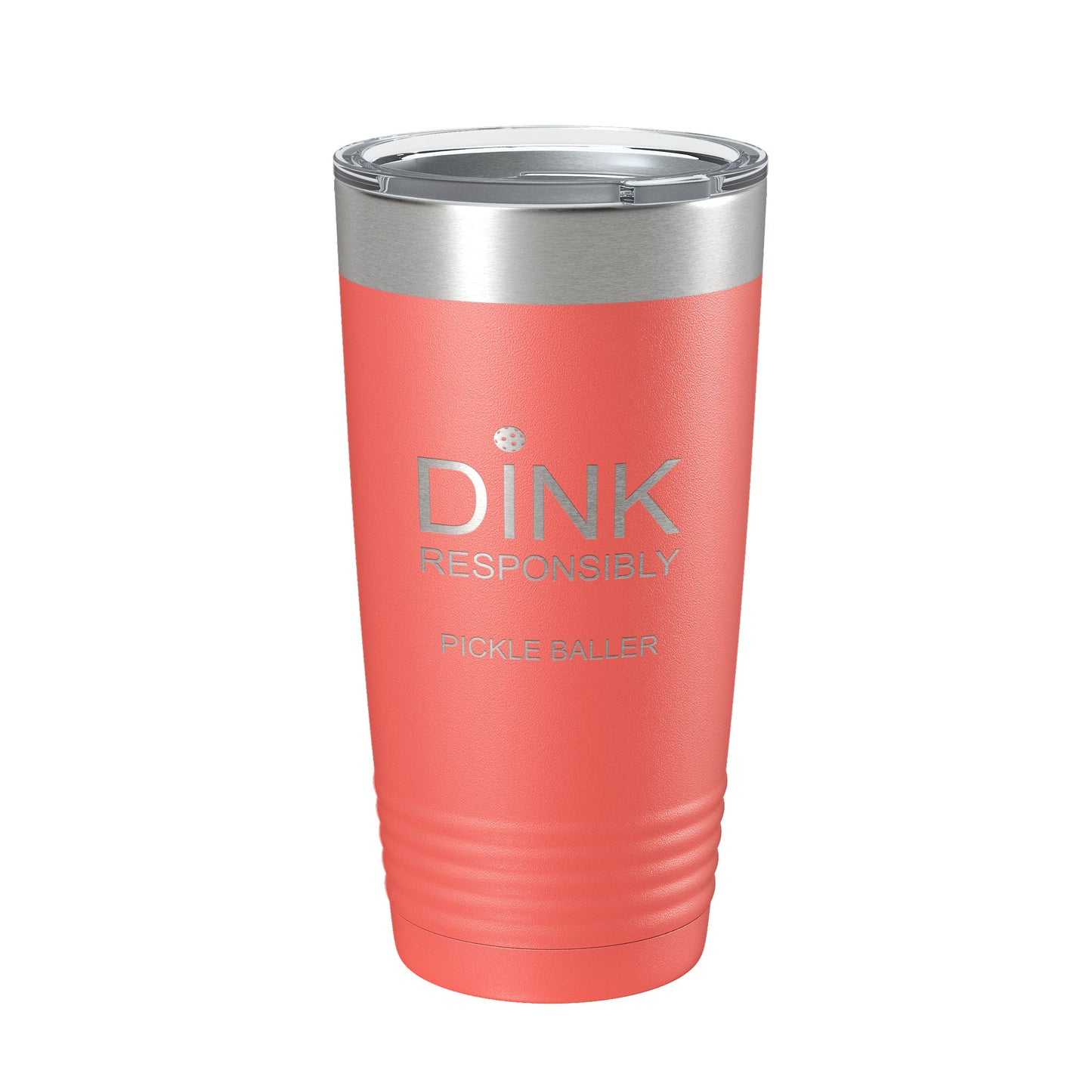 Pickleball Tumbler Dink Responsibly Travel Mug Gift Insulated Laser Engraved Coffee Cup 20 oz-20