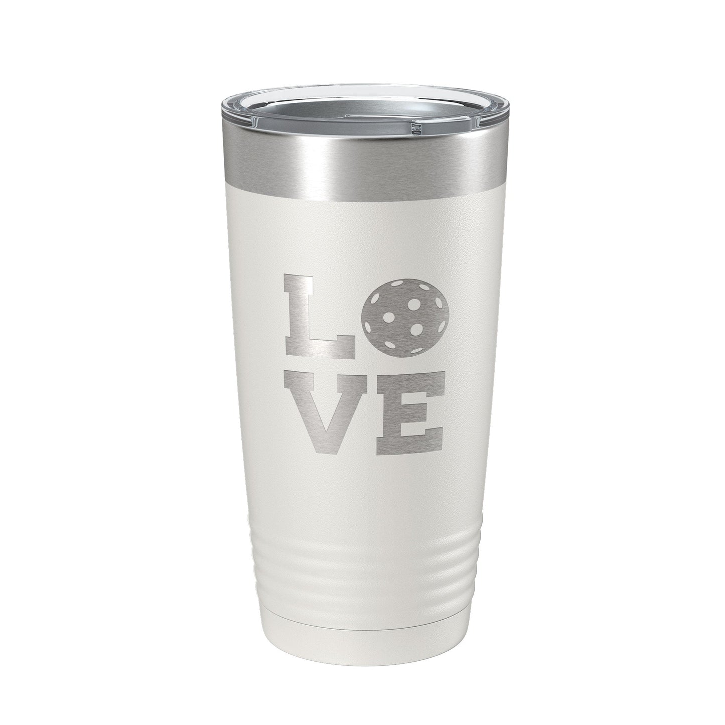 Pickleball Love Tumbler Travel Mug Insulated Laser Engraved Coffee Cup Pickle Ball Gift 20 oz-7