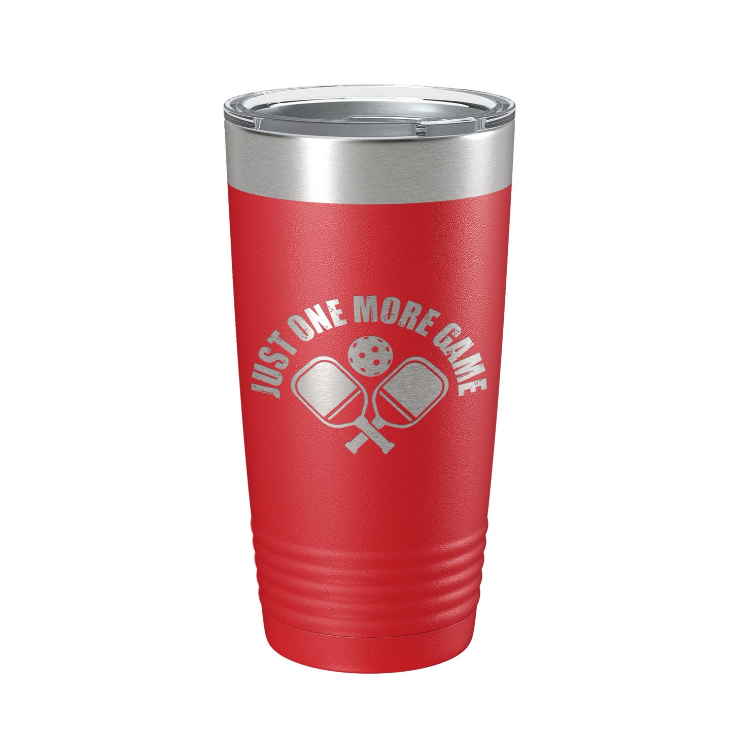 Pickleball Just One More Game Tumbler Travel Mug Gift Insulated Laser Engraved Coffee Cup 20 oz-10