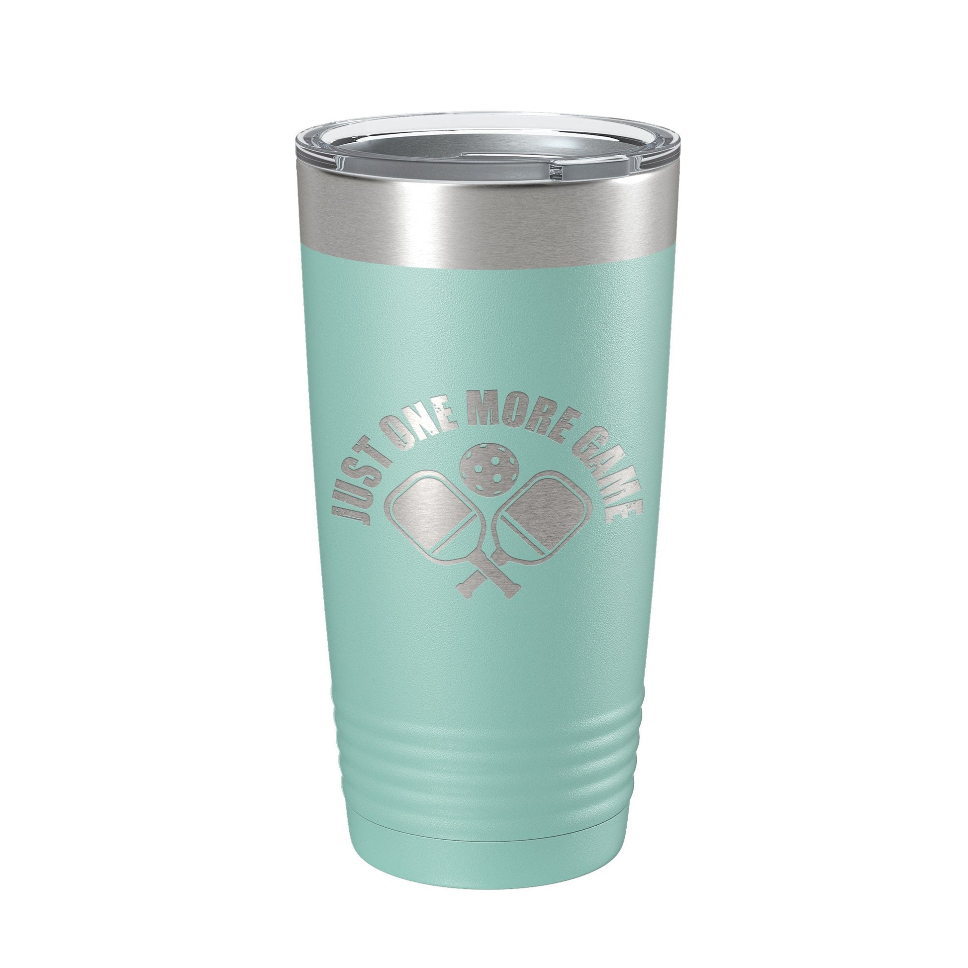 Pickleball Just One More Game Tumbler Travel Mug Gift Insulated Laser Engraved Coffee Cup 20 oz-12