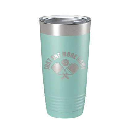 Pickleball Just One More Game Tumbler Travel Mug Gift Insulated Laser Engraved Coffee Cup 20 oz-12