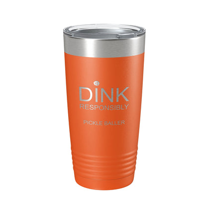 Pickleball Tumbler Dink Responsibly Travel Mug Gift Insulated Laser Engraved Coffee Cup 20 oz-17