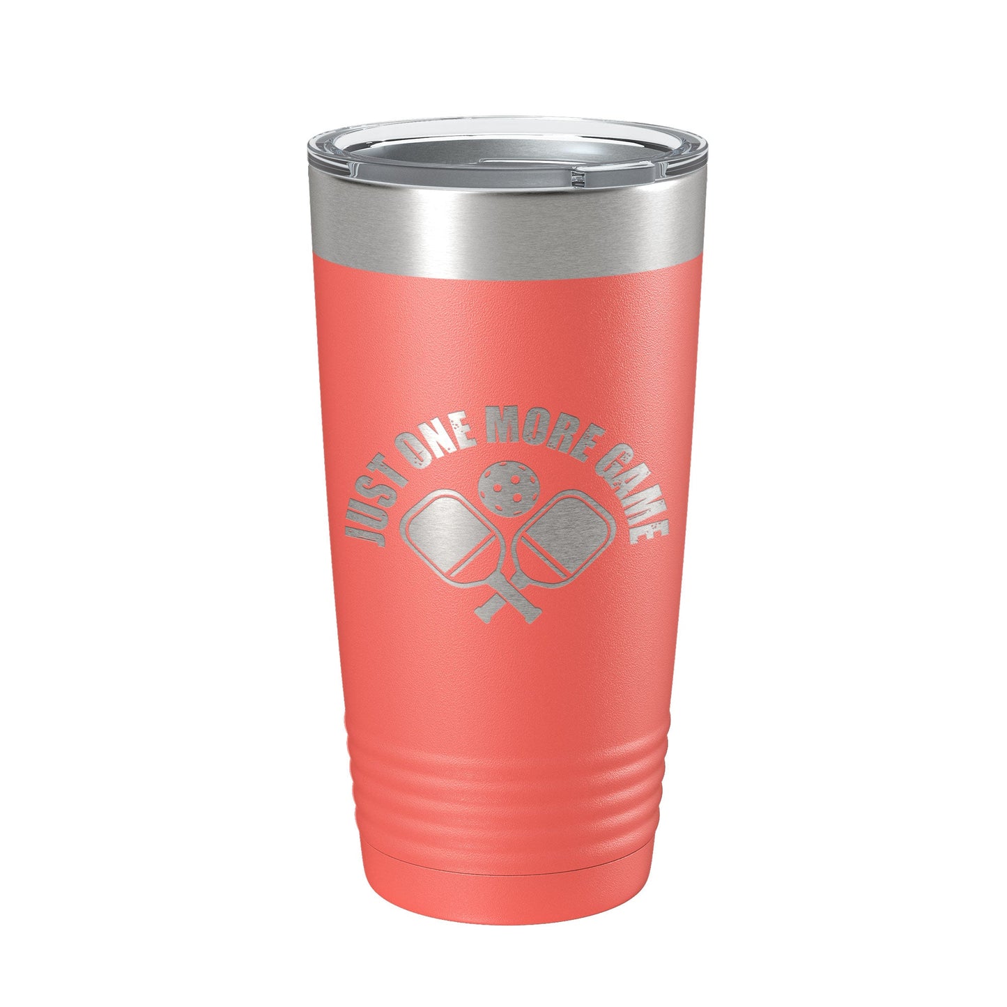 Pickleball Just One More Game Tumbler Travel Mug Gift Insulated Laser Engraved Coffee Cup 20 oz-20