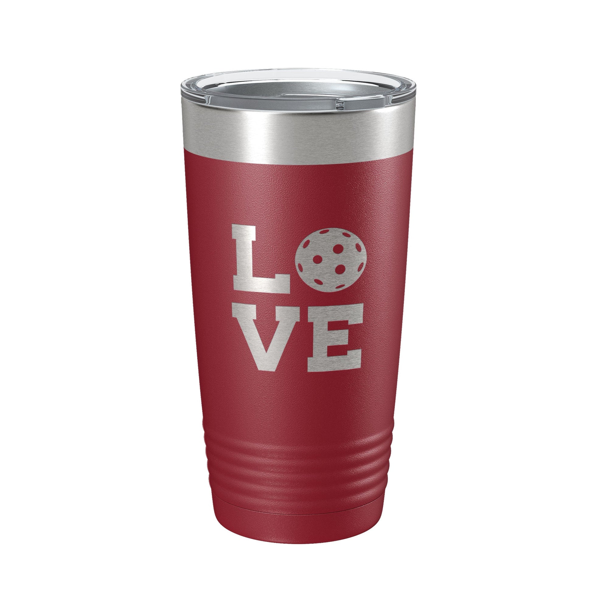 Pickleball Love Tumbler Travel Mug Insulated Laser Engraved Coffee Cup Pickle Ball Gift 20 oz-18