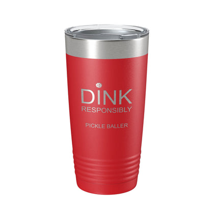 Pickleball Tumbler Dink Responsibly Travel Mug Gift Insulated Laser Engraved Coffee Cup 20 oz-10
