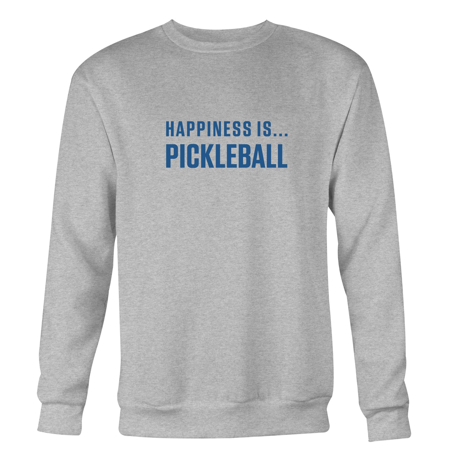 Men's Pickleball Crew Sweatshirt, Heather Grey-0