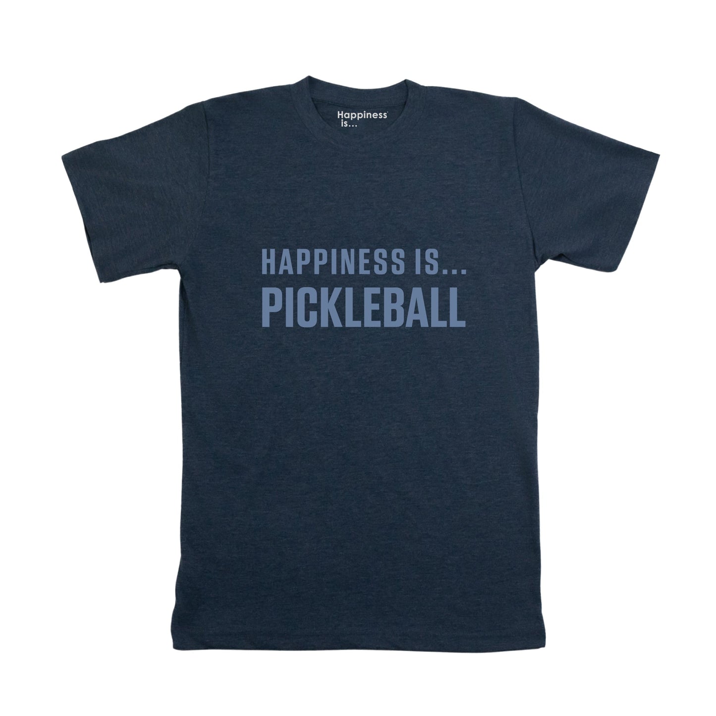 Men's Pickleball T-Shirt, Heather Navy-0