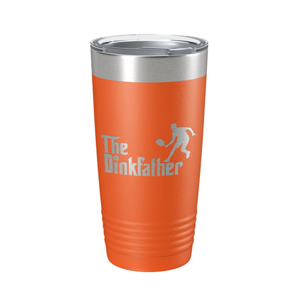 The Dinkfather Tumbler Funny Pickleball Travel Mug Insulated Laser Engraved Coffee Cup Pickle Ball Gift 20 oz-4