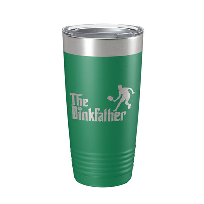 The Dinkfather Tumbler Funny Pickleball Travel Mug Insulated Laser Engraved Coffee Cup Pickle Ball Gift 20 oz-9