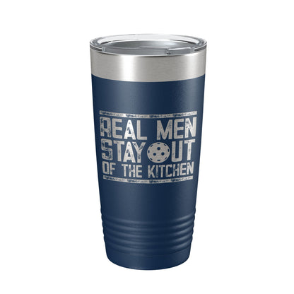 Pickleball Tumbler Real Men Stay Out Of The Kitchen Travel Mug Insulated Laser Engraved Coffee Cup Funny Pickle Ball Gift 20 oz-8