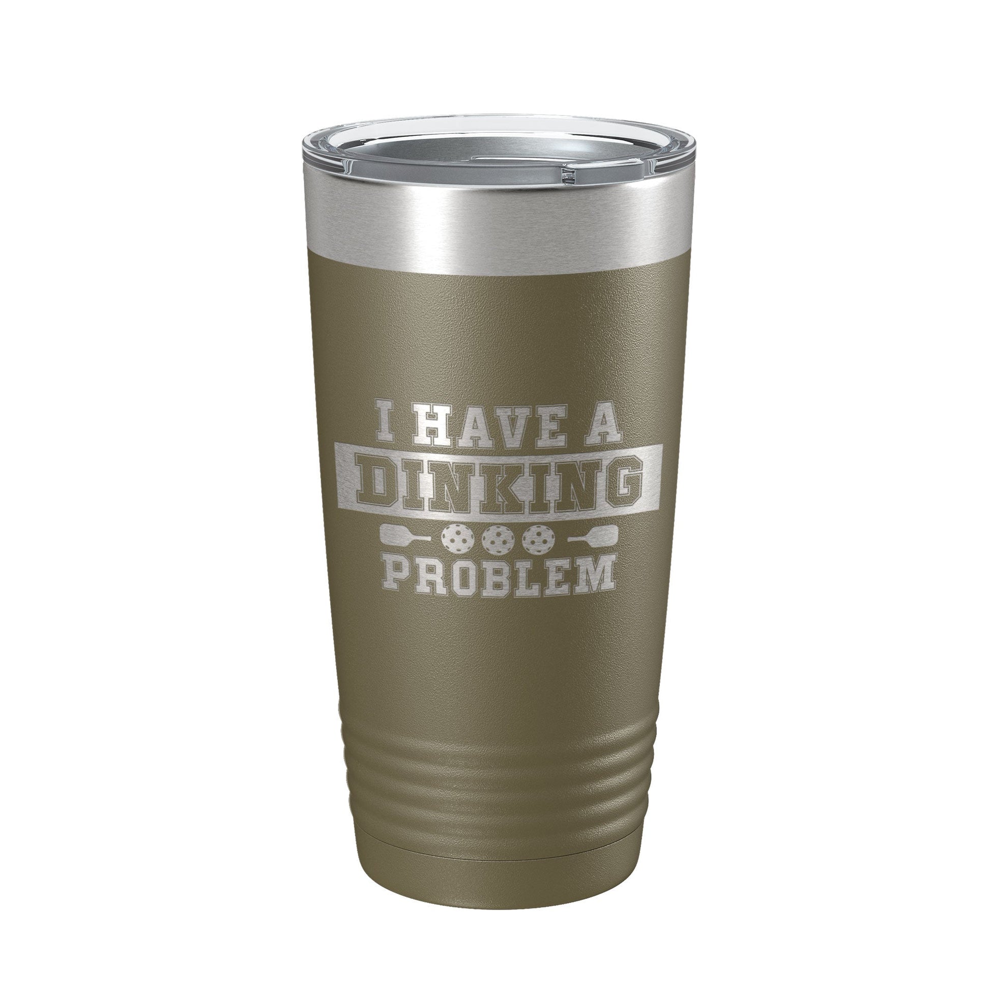 I Have A Dinking Problem Tumbler Funny Pickleball Travel Mug Insulated Laser Engraved Pickle Ball Gift Coffee Cup 20 oz-21