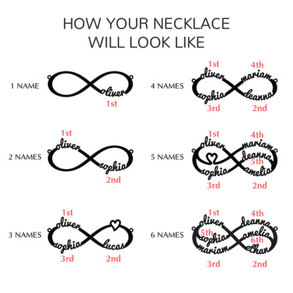 Mom Bracelet With Kids Names, Infinity Bracelet With Names,Mom Jewelry - Pickleball Besties