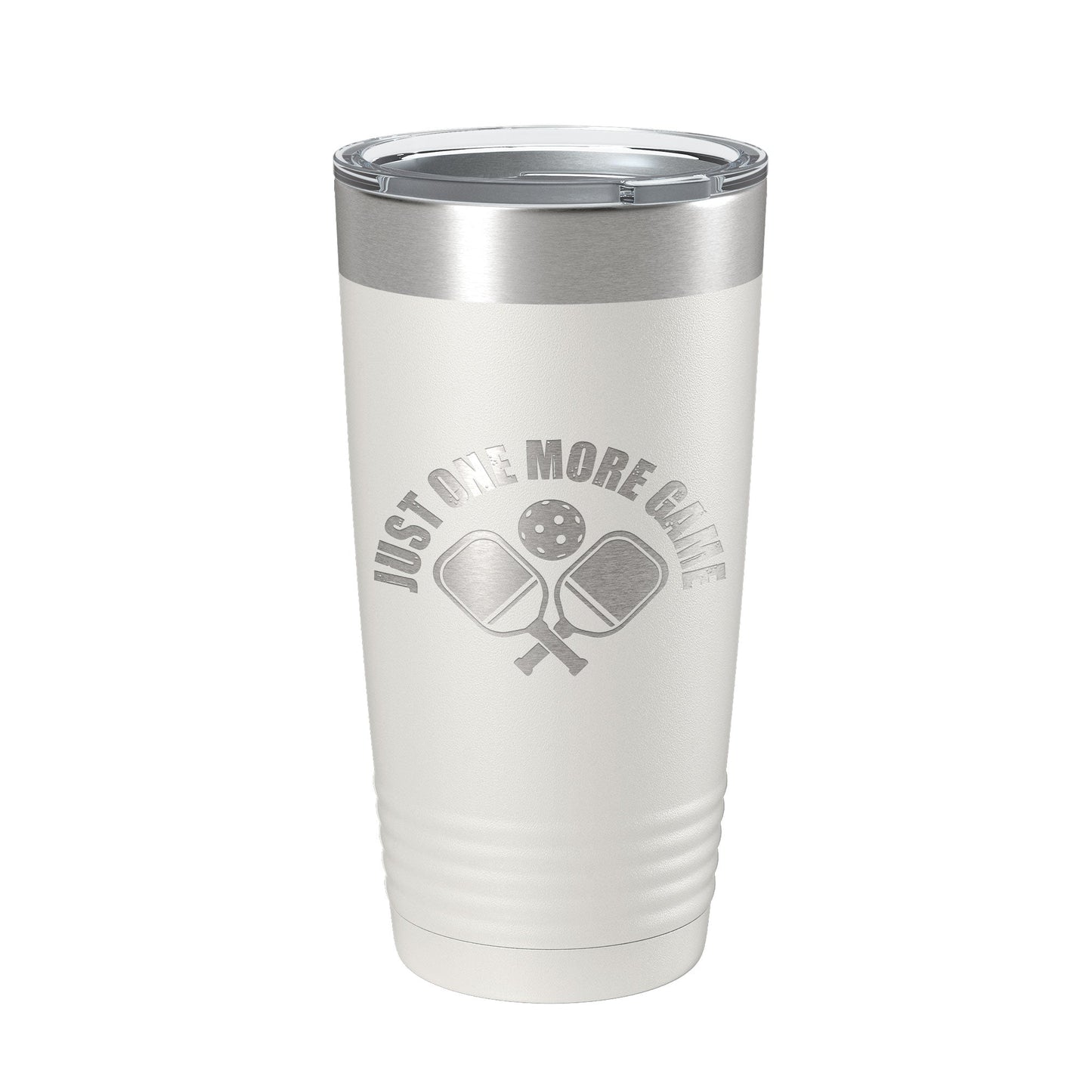 Pickleball Just One More Game Tumbler Travel Mug Gift Insulated Laser Engraved Coffee Cup 20 oz-7