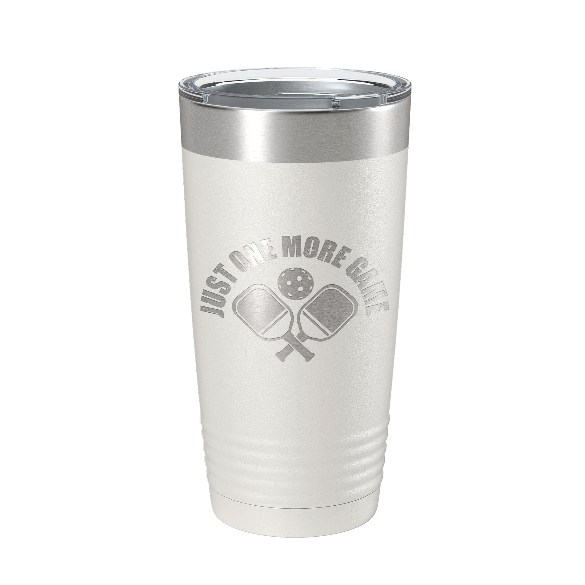 Pickleball Just One More Game Tumbler Travel Mug Gift Insulated Laser Engraved Coffee Cup 20 oz-7