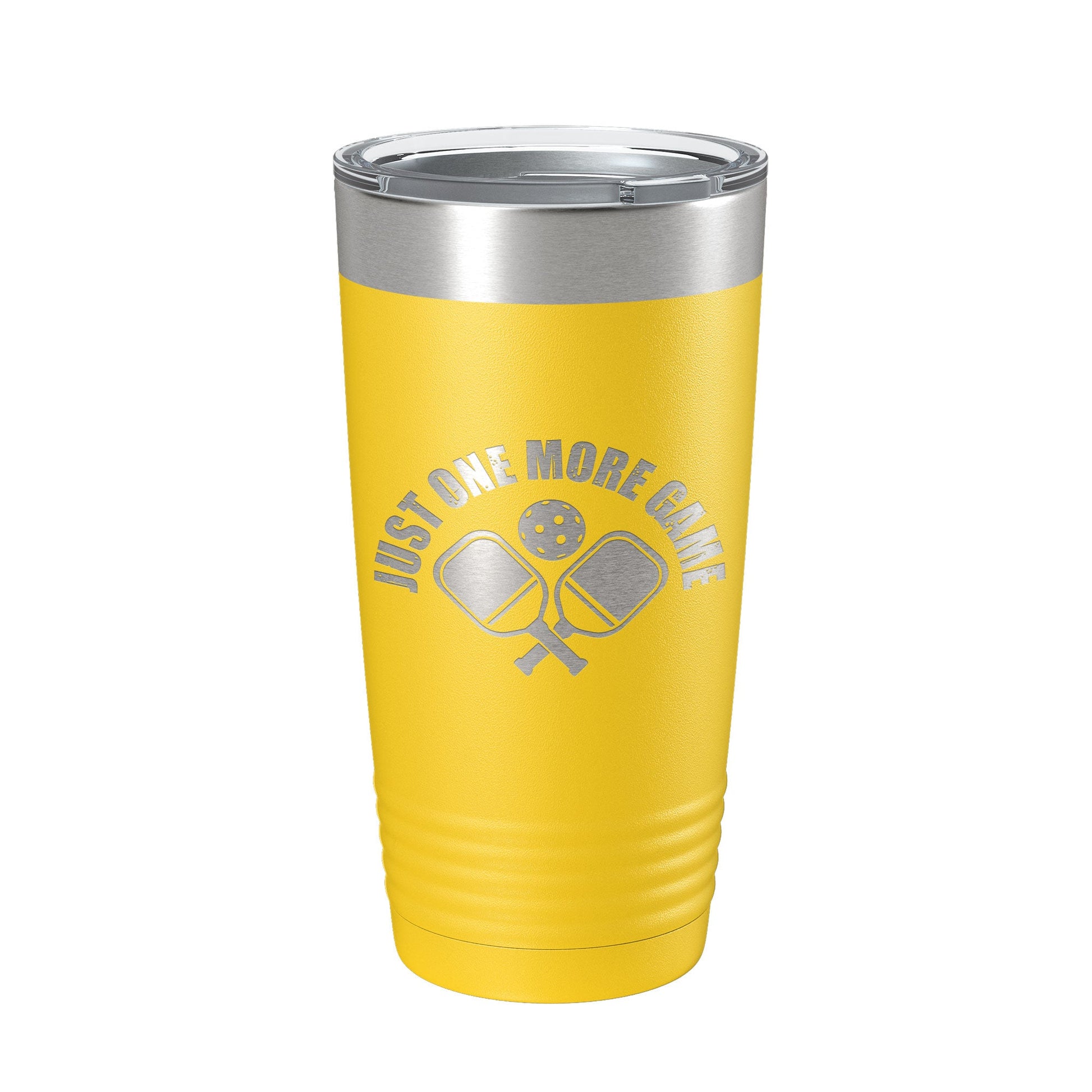 Pickleball Just One More Game Tumbler Travel Mug Gift Insulated Laser Engraved Coffee Cup 20 oz-19