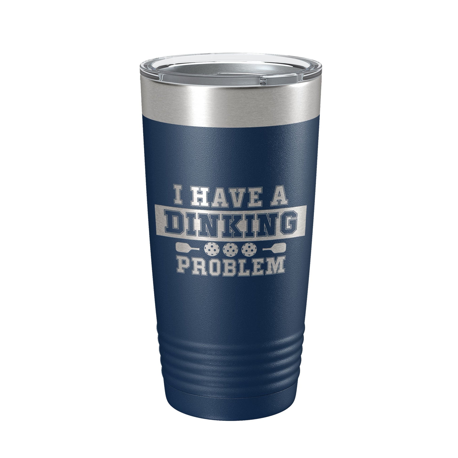 I Have A Dinking Problem Tumbler Funny Pickleball Travel Mug Insulated Laser Engraved Pickle Ball Gift Coffee Cup 20 oz-2
