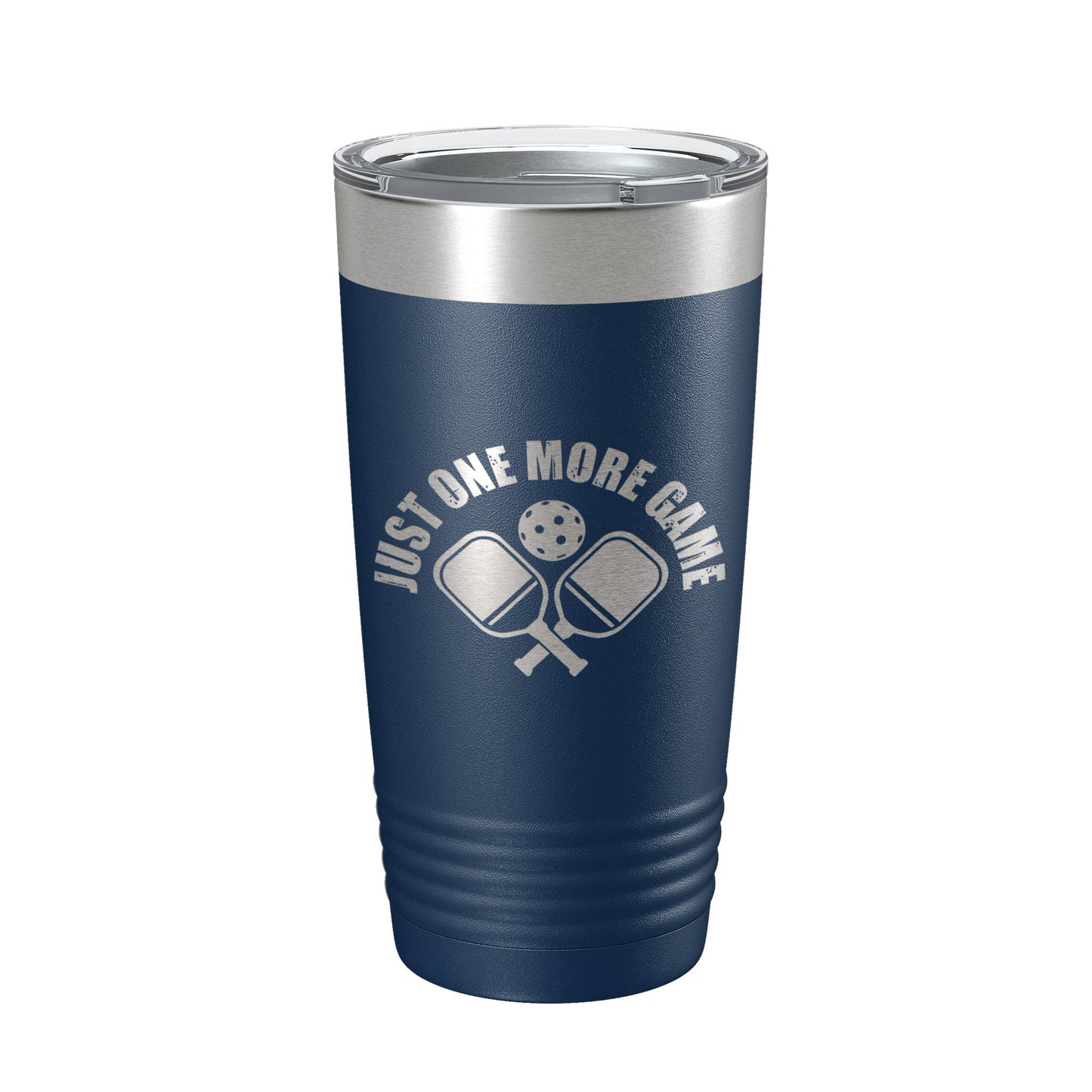 Pickleball Just One More Game Tumbler Travel Mug Gift Insulated Laser Engraved Coffee Cup 20 oz-2