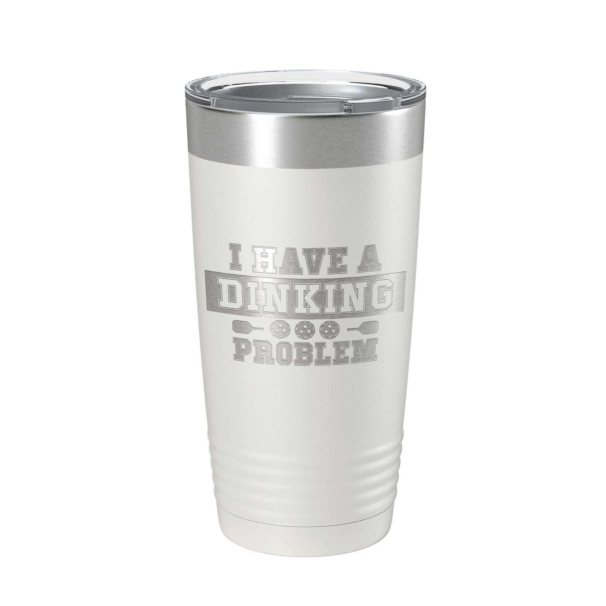 I Have A Dinking Problem Tumbler Funny Pickleball Travel Mug Insulated Laser Engraved Pickle Ball Gift Coffee Cup 20 oz-7