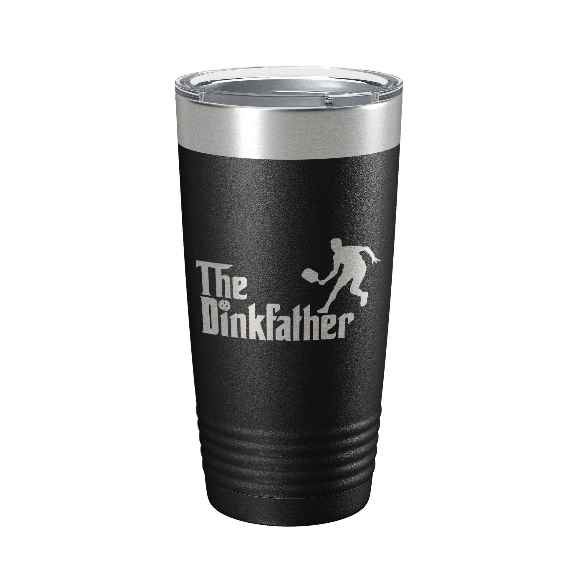 The Dinkfather Tumbler Funny Pickleball Travel Mug Insulated Laser Engraved Coffee Cup Pickle Ball Gift 20 oz-5