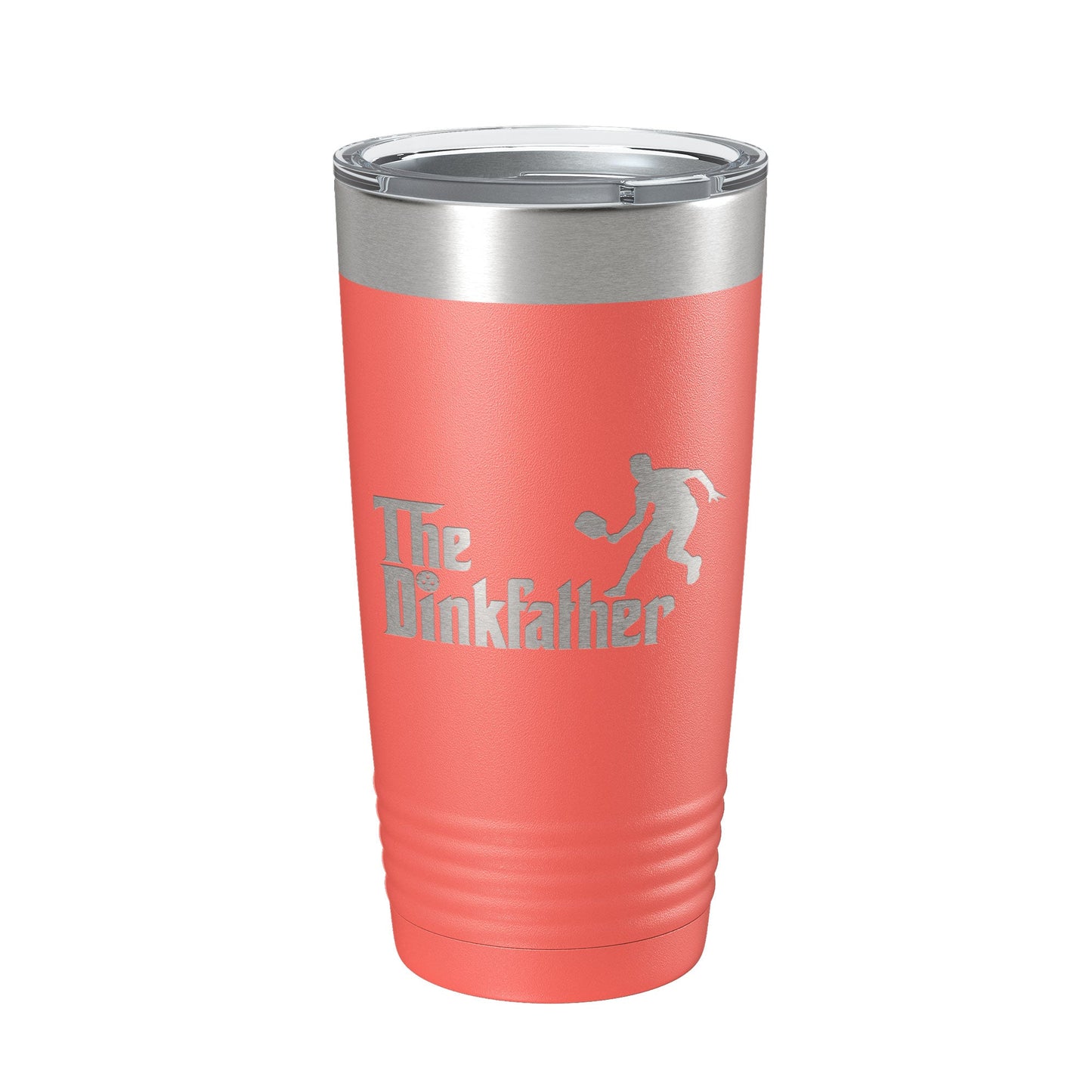 The Dinkfather Tumbler Funny Pickleball Travel Mug Insulated Laser Engraved Coffee Cup Pickle Ball Gift 20 oz-20